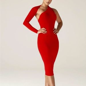 DASHA MODERN DRESS (RED)